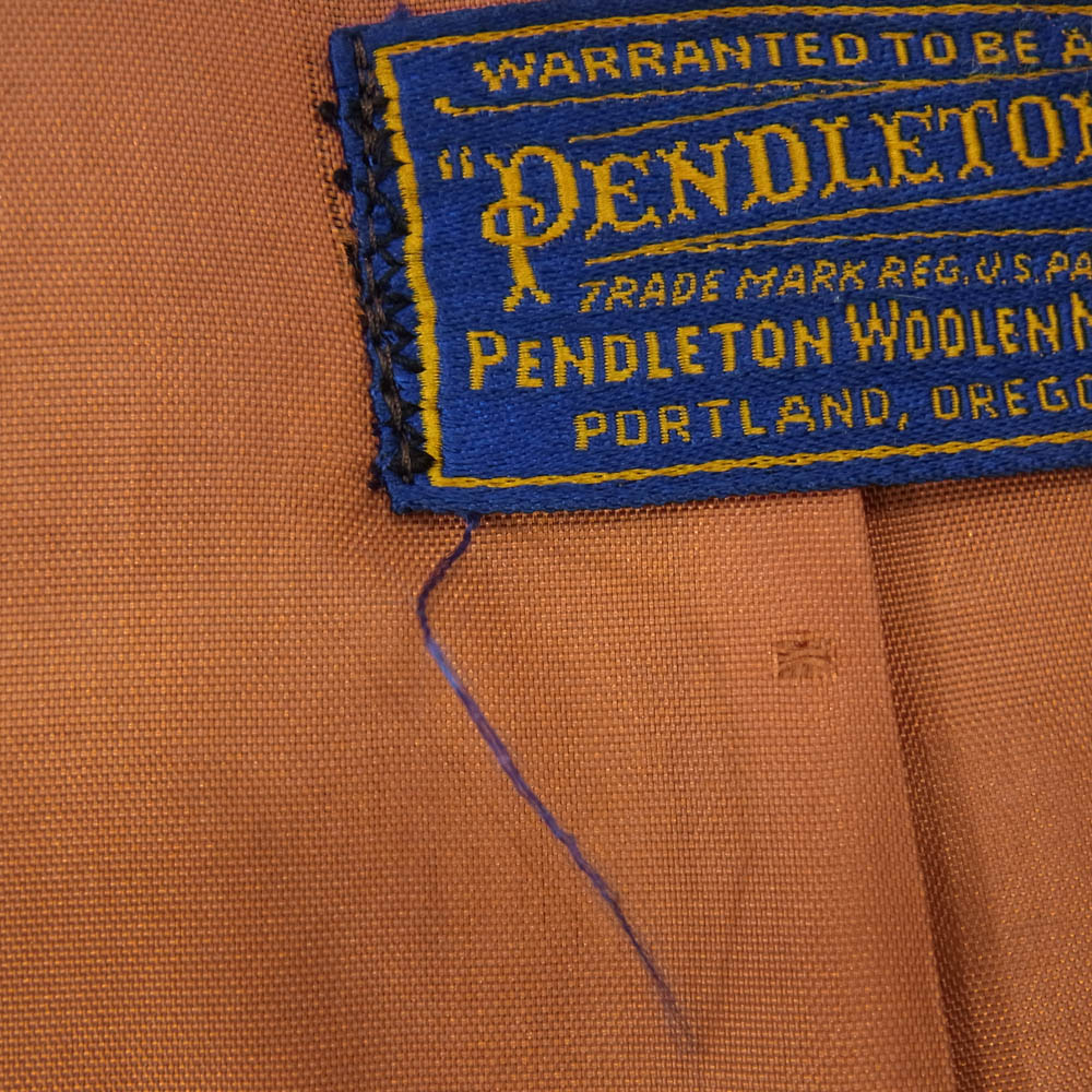 PENDLETON ペンドルトン 50s 60s VINTAGE ヴィンテージ 太畝 コーデュロイ切替 ウール テーラード ジャケット ブラウン系【中古】