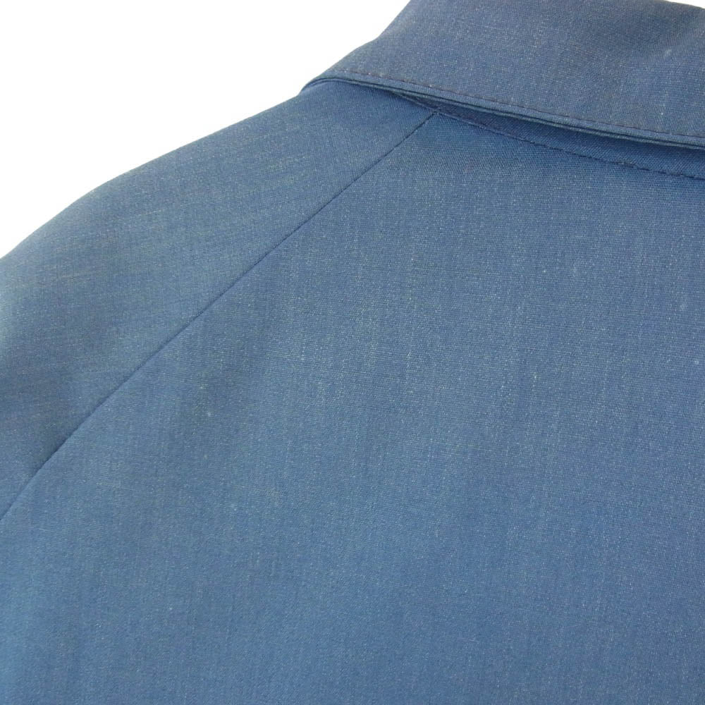 シアーズ 70s SPORTSWEAR PERMA-PREST TALONジップ ラグランスリーブ ハリントンジャケット スイングトップ ブルゾン ブルー系 40【中古】