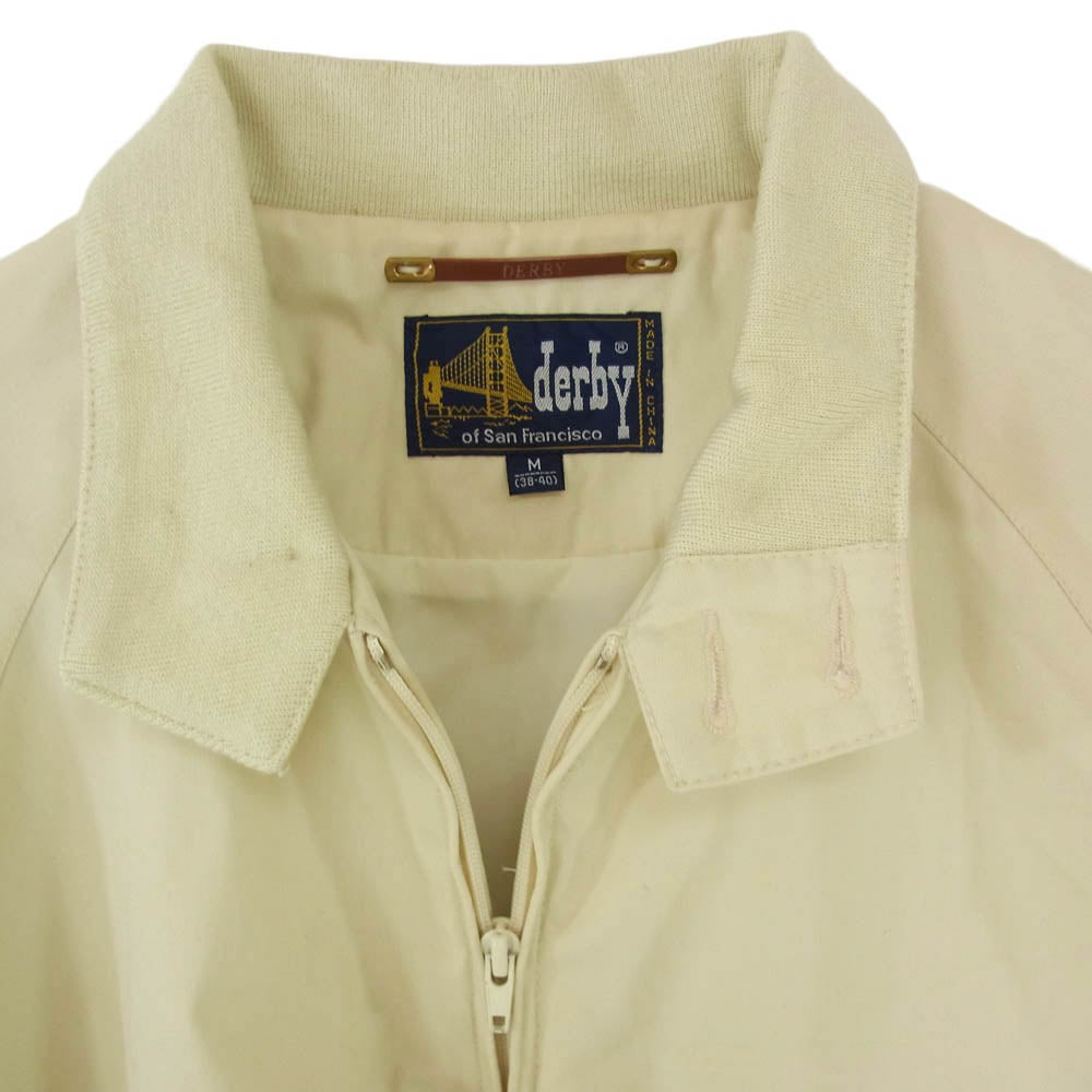 ダービーオブサンフランシスコ 80s DERBY スウィングトップ ジャケット ブルゾン ベージュ系 M【中古】
