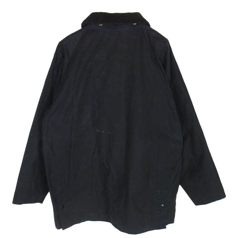 Barbour バブアー BEDALE ビデイル 3ワラント 裏地タータン チェック オイルド ジャケット ブラック系 42【中古】