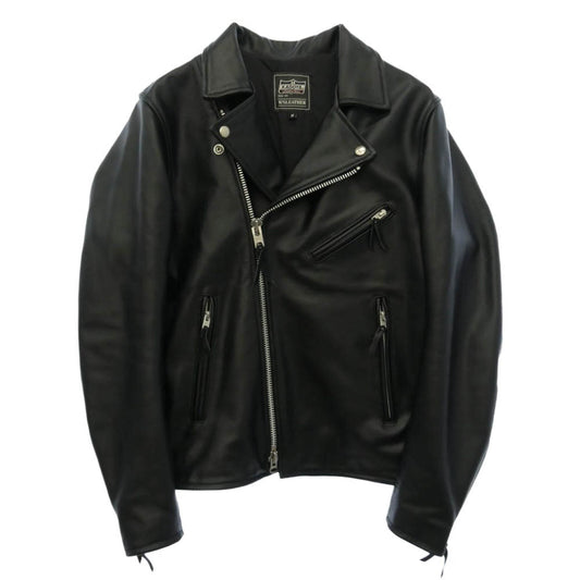 KADOYA カドヤ K'S LEATHER & K'S PRODUCT BOREAS ダブルライダース ダブルジップ レザー ジャケット ブラック系 M【美品】【中古】