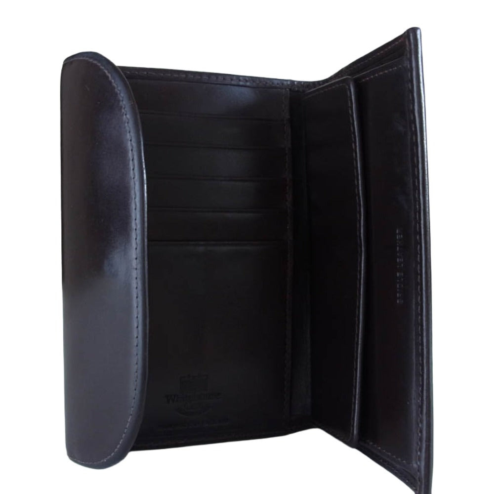 WHITE HOUSE COX ホワイトハウスコックス S7660 BRIDLE HAVANA ハバナ ブライドルレザー 三つ折り財布 ダークブラウン系【中古】