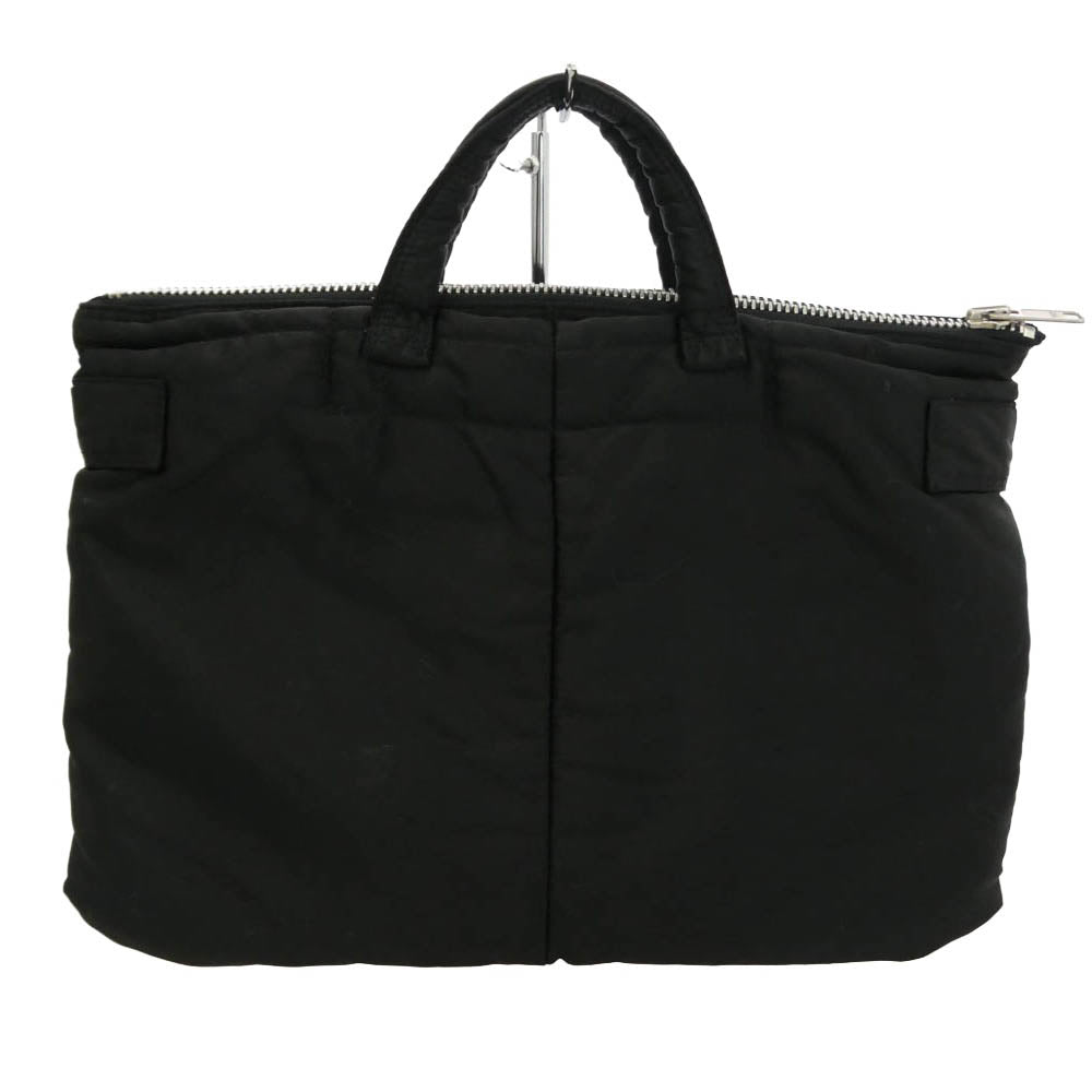 PORTER ポーター TANKER SHORT HELMETBAG タンカー ショート ヘルメット ビジネス トート バッグ ブラック系【中古】