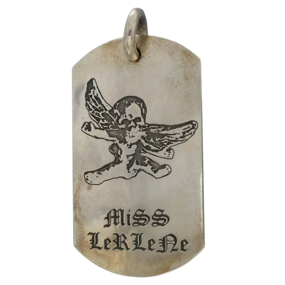CHROME HEARTS クロムハーツ（原本無） D TAG LRG FOTI フォティ ラージ ドッグタグ ペンダント トップ シルバー系【中古】