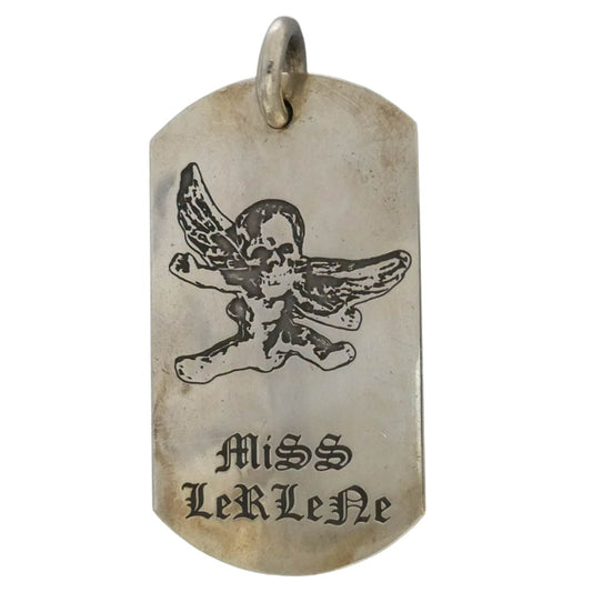 CHROME HEARTS クロムハーツ（原本無） D TAG LRG FOTI フォティ ラージ ドッグタグ ペンダント トップ シルバー系【中古】