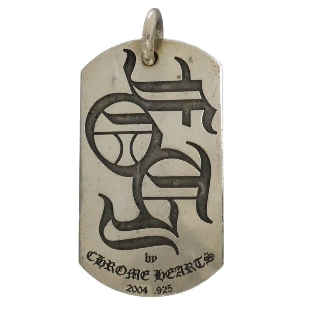 CHROME HEARTS クロムハーツ（原本無） D TAG LRG FOTI フォティ ラージ ドッグタグ ペンダント トップ シルバー系【中古】