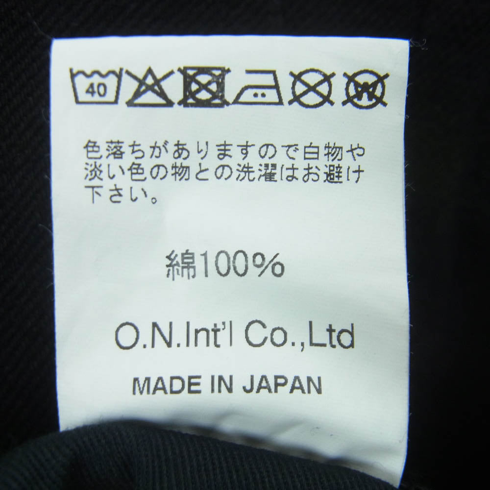 ONI DENIM 鬼デニム ONI288ZR-BKBK 20oz 鬼秘シークレット ブラックデニム レギュラーストレート ジーンズ ボタンフライ デニム パンツ ブラック系 30【極上美品】【中古】