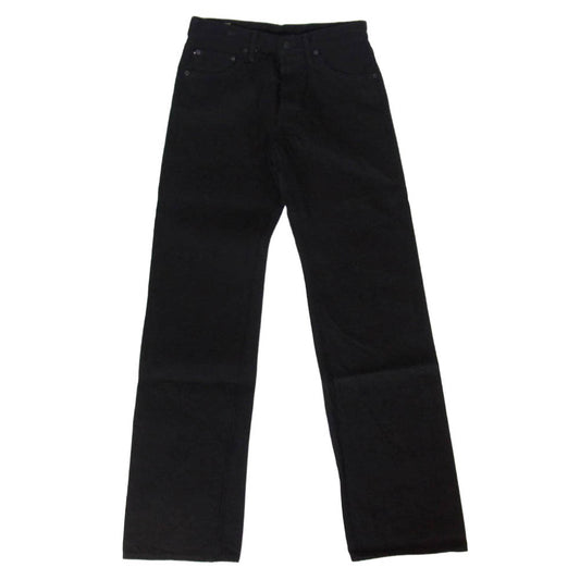 ONI DENIM 鬼デニム ONI288ZR-BKBK 20oz 鬼秘シークレット ブラックデニム レギュラーストレート ジーンズ ボタンフライ デニム パンツ 31 ブラック系 31【極上美品】【中古】