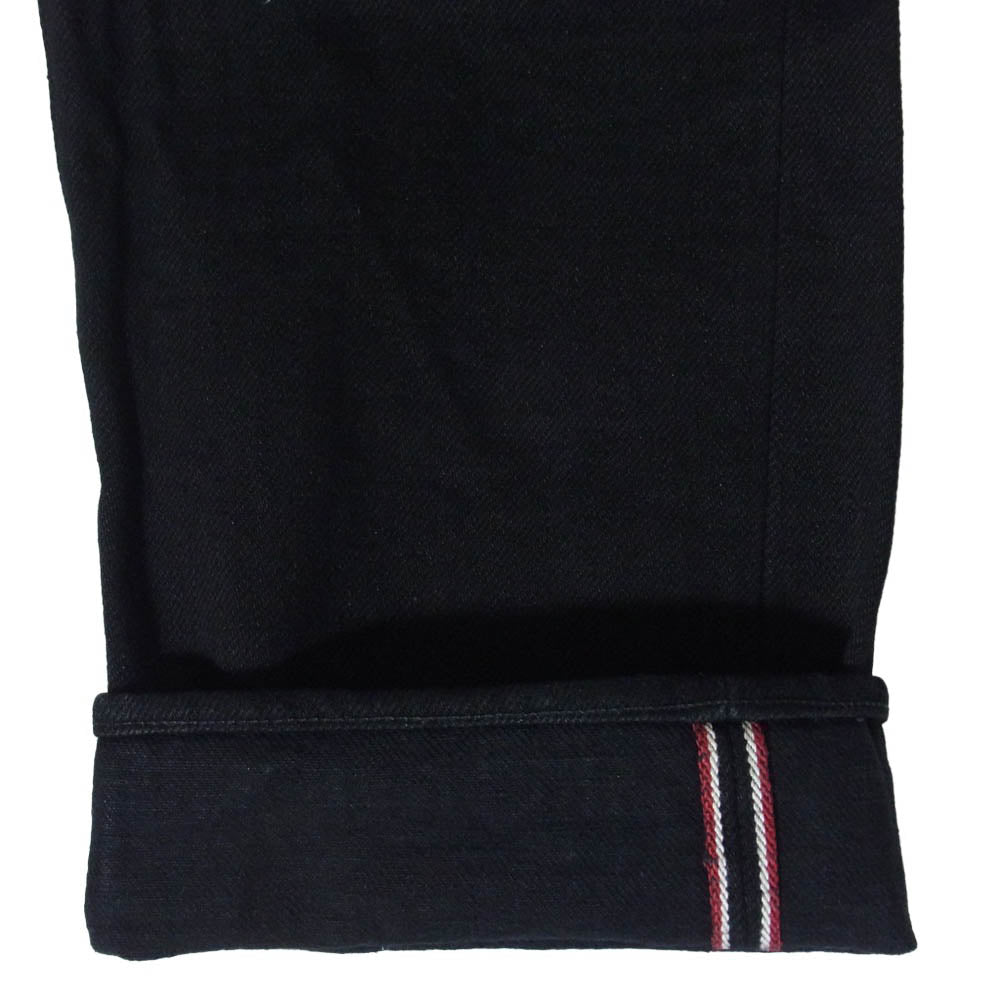ONI DENIM 鬼デニム ONI288ZR-BKBK 20oz 鬼秘シークレット ブラックデニム レギュラーストレート ジーンズ ボタンフライ デニム パンツ 31 ブラック系 31【極上美品】【中古】