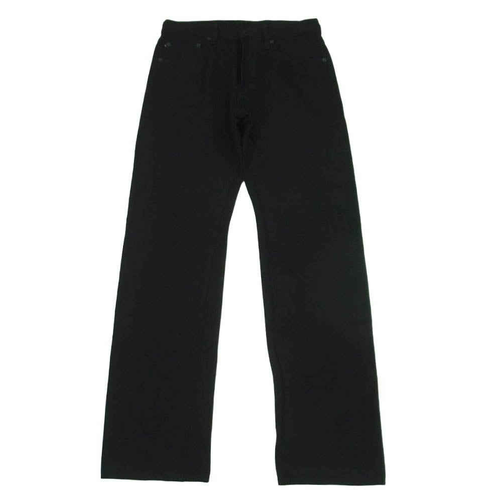 ONI DENIM 鬼デニム ONI288ZR-BKBK 20oz 鬼秘シークレット ブラックデニム レギュラーストレート ジーンズ ボタンフライ デニム パンツ ブラック系 32【極上美品】【中古】