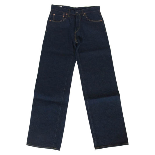 ONI DENIM 鬼デニム ONI200ZR-OLV 20oz 鬼シークレットデニム 緯糸オリーブ ワイド ストレート ジーンズ ボタンフライ デニム パンツ 32 インディゴブルー系 32【極上美品】【中古】