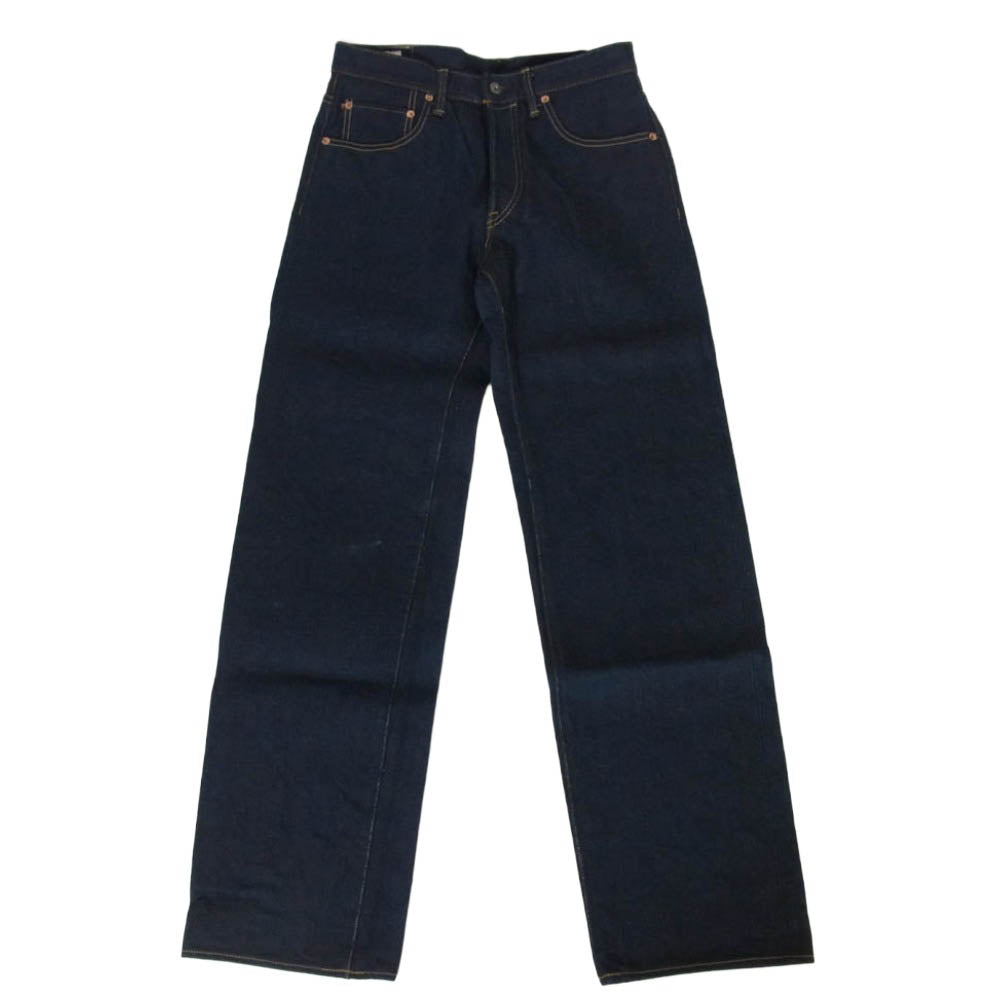 ONI DENIM 鬼デニム ONI200ZR-OLV 20oz 鬼シークレットデニム 緯糸オリーブ ワイド ストレート ジーンズ ボタンフライ デニム パンツ 31 インディゴブルー系 31【極上美品】【中古】