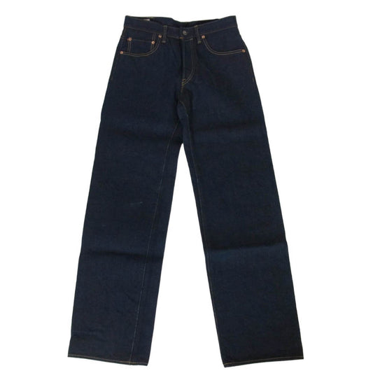 ONI DENIM 鬼デニム ONI200ZR-OLV 20oz 鬼シークレットデニム 緯糸オリーブ ワイド ストレート ジーンズ ボタンフライ デニム パンツ 31 インディゴブルー系 31【極上美品】【中古】