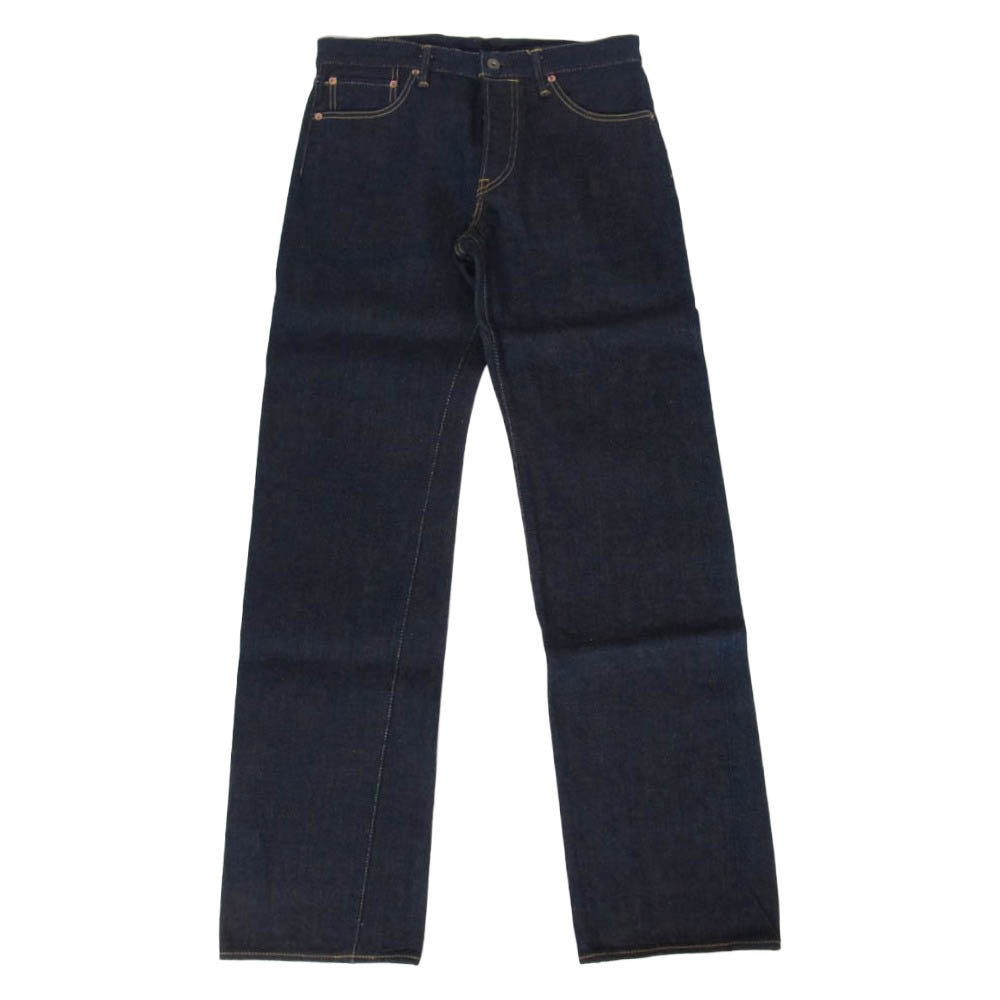 ONI DENIM 鬼デニム ONI288ZR-LBR 鬼秘 シークレット デニム 20oz レギュラー ストレート ジーンズ ボタンフライ デニムパンツ 32 インディゴブルー系 32【極上美品】【中古】