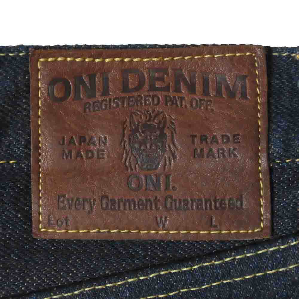ONI DENIM 鬼デニム ONI288ZR-LBR 鬼秘 シークレット デニム 20oz レギュラー ストレート ジーンズ ボタンフライ デニムパンツ 32 インディゴブルー系 32【極上美品】【中古】