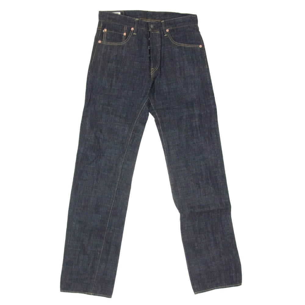 ONI DENIM 鬼デニム ONI270-LS13.5 13.5oz ロング スラブ デニム ジャストライト ストレート ジーンズ ボタンフライ デニムパンツ インディゴブルー系 31【極上美品】【中古】