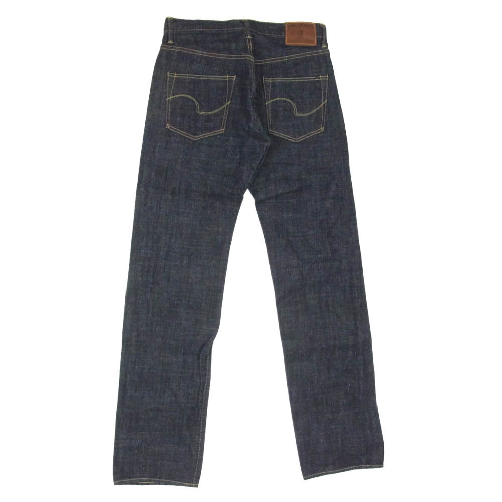 ONI DENIM 鬼デニム ONI270-LS13.5 13.5oz ロング スラブ デニム ジャストライト ストレート ジーンズ ボタンフライ デニムパンツ インディゴブルー系 31【極上美品】【中古】