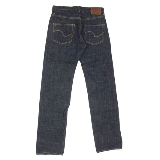 ONI DENIM 鬼デニム ONI270-LS13.5 13.5oz ロング スラブ デニム ジャストライト ストレート ジーンズ ボタンフライ デニムパンツ インディゴブルー系 31【極上美品】【中古】