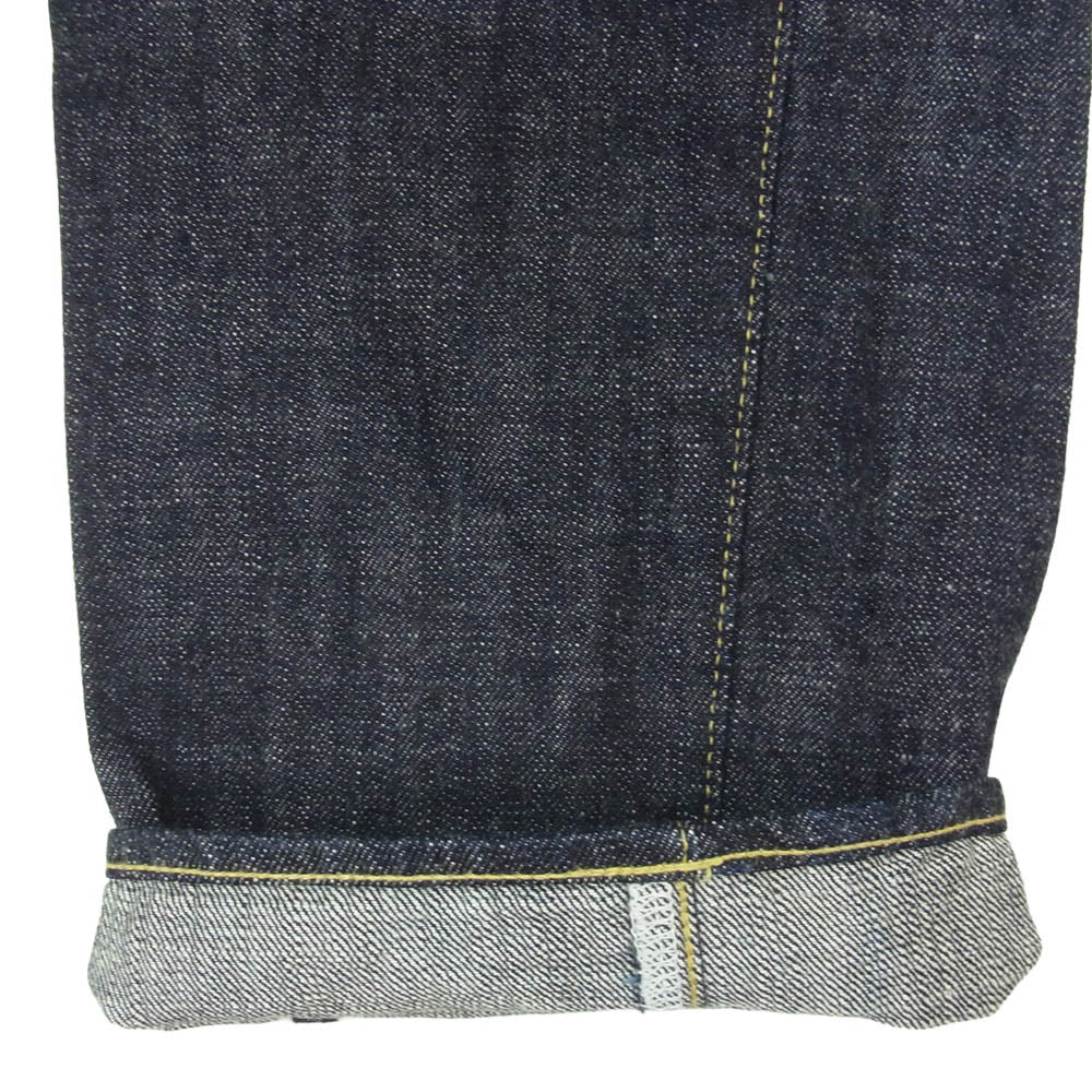 ONI DENIM 鬼デニム ONI270-LS13.5 13.5oz ロング スラブ デニム ジャストライト ストレート ジーンズ ボタンフライ デニムパンツ インディゴブルー系 31【極上美品】【中古】