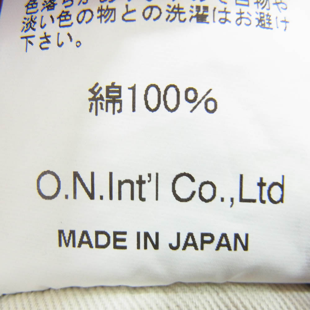 ONI DENIM 鬼デニム ONI270-LS13.5 13.5oz ロング スラブ デニム ジャストライト ストレート ジーンズ ボタンフライ デニムパンツ インディゴブルー系 31【極上美品】【中古】