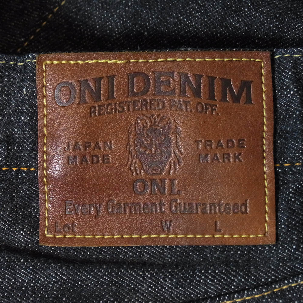 ONI DENIM 鬼デニム ONI270-LS13.5 13.5oz ロング スラブ デニム ジャストライト ストレート ジーンズ ボタンフライ デニムパンツ 32 インディゴブルー系 32【極上美品】【中古】