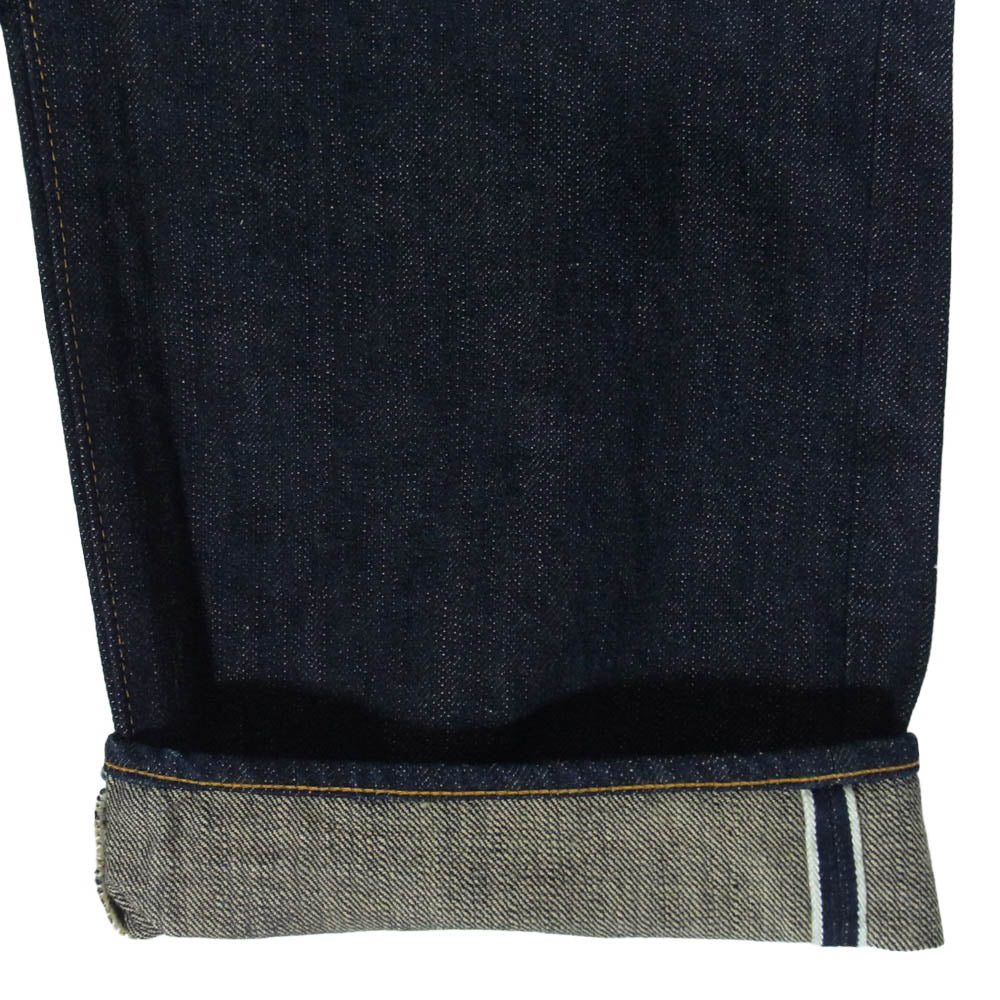 ONI DENIM 鬼デニム ONI200-GC15 15oz グリーン キャスト デニム ワイド ストレート ジーンズ ボタンフライ デニムパンツ 34 インディゴブルー系 34【極上美品】【中古】