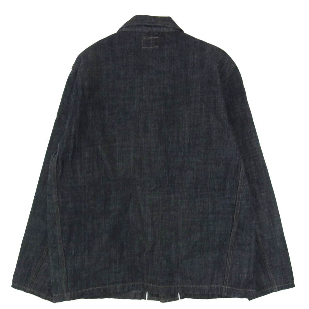 ONI DENIM 鬼デニム ONI-03502N-LS13.5 13.5oz ロング スラブ デニム カバーオール ジャケット インディゴブルー系 44【極上美品】【中古】
