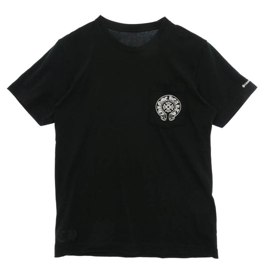 CHROME HEARTS クロムハーツ（原本無） USA製 Horseshoe Tee ホースシュー プリント ポケット 半袖 Tシャツ カットソー ブラック M ブラック系 M【中古】