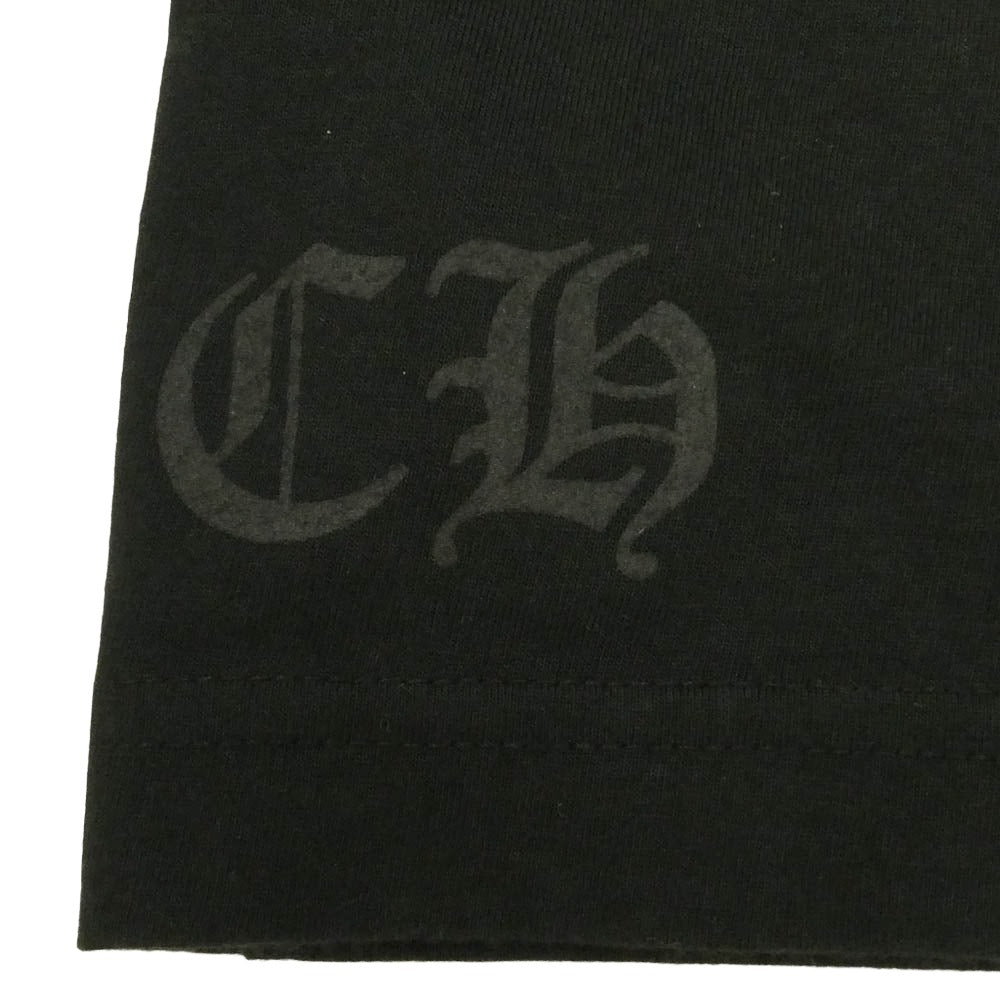 CHROME HEARTS クロムハーツ（原本無） USA製 Horseshoe Tee ホースシュー プリント ポケット 半袖 Tシャツ カットソー ブラック M ブラック系 M【中古】