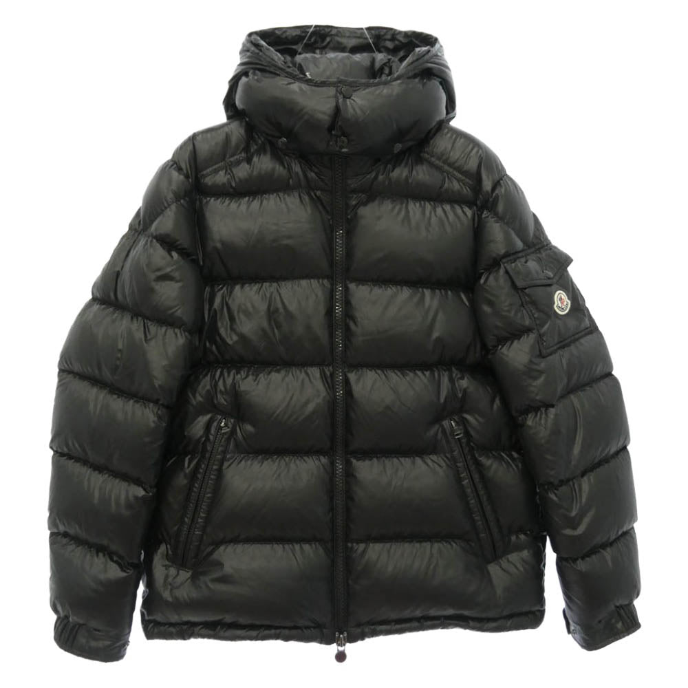MONCLER モンクレール 24AW J20911A53600 68950 国内正規品 MAYA GIUBBOTTO マヤ ロゴワッペン ダウン ジャケット ブラック 4 ブラック系 4【中古】