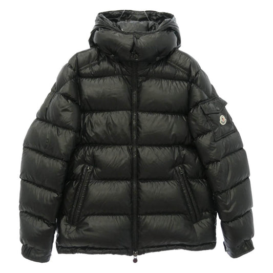 MONCLER モンクレール 24AW J20911A53600 68950 国内正規品 MAYA GIUBBOTTO マヤ ロゴワッペン ダウン ジャケット ブラック 4 ブラック系 4【中古】