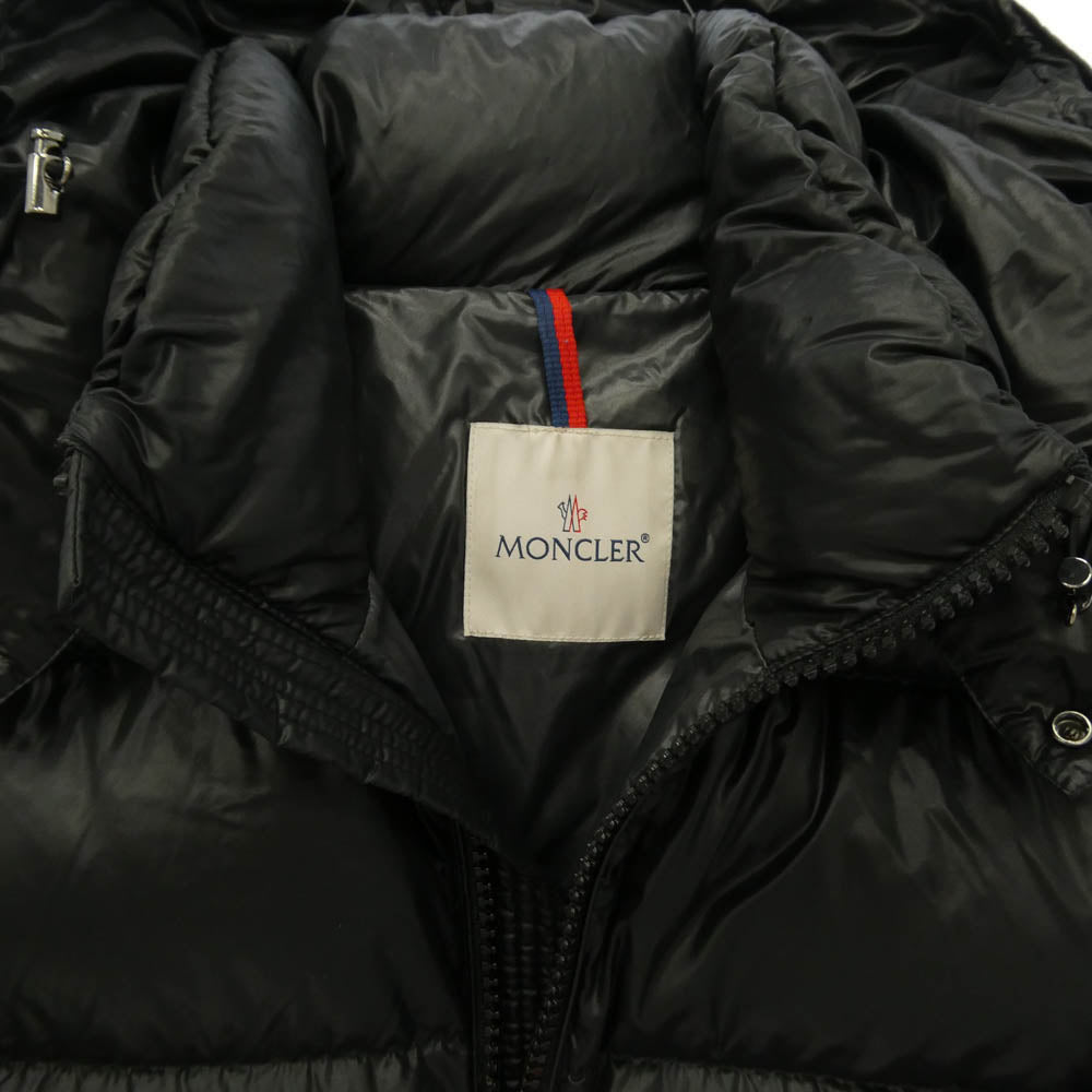 MONCLER モンクレール 24AW J20911A53600 68950 国内正規品 MAYA GIUBBOTTO マヤ ロゴワッペン ダウン ジャケット ブラック 4 ブラック系 4【中古】