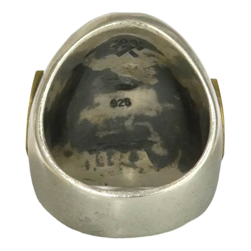 ブルーバック プレイ メキシカン リング シルバー系 ゴールド系 18.5号【中古】