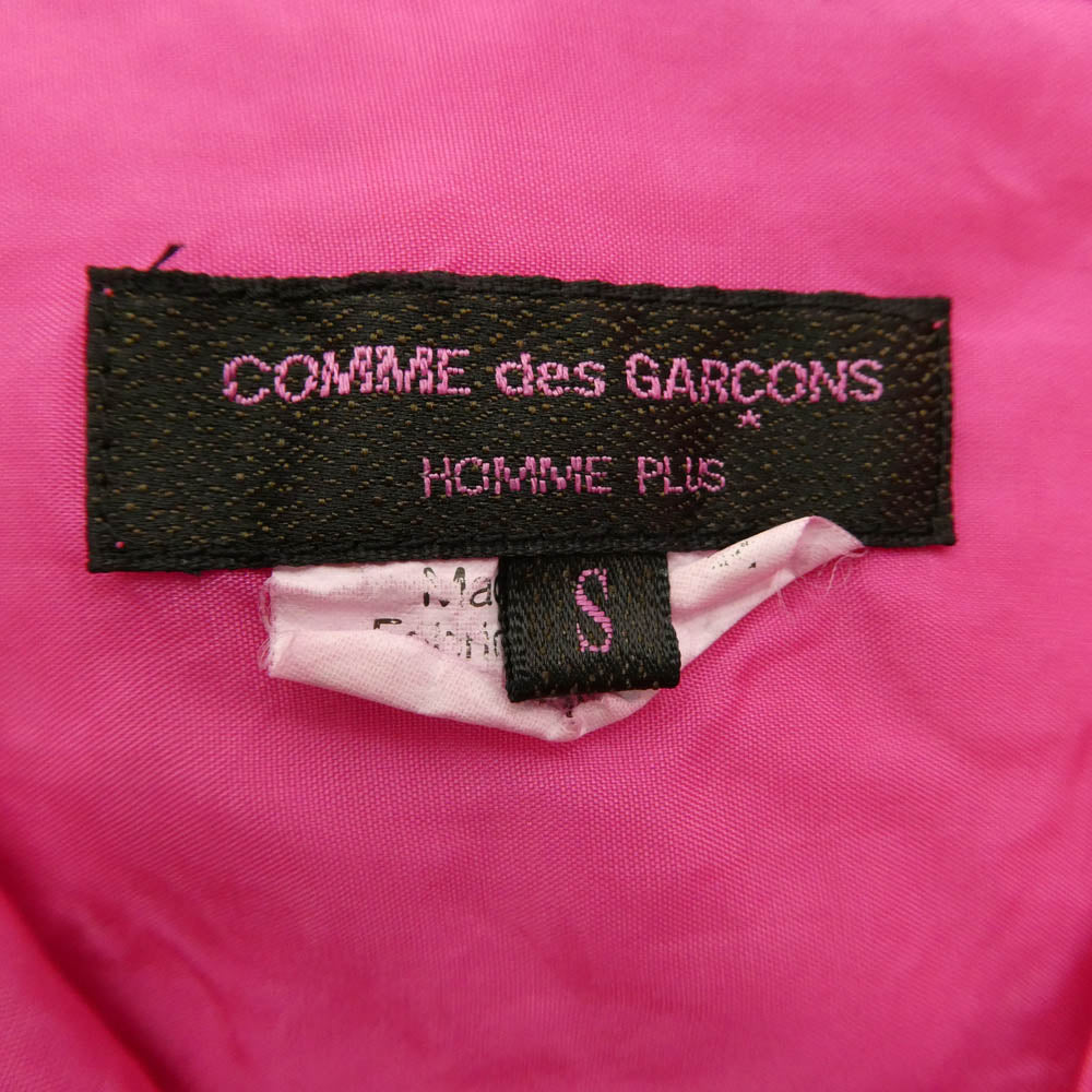 COMME des GARCONS HOMME PLUS コムデギャルソンオムプリュス PS-B046 AD2006 LONE WOLF ローンウルフ 刺繍 半袖 シャツ ピンク系 S【中古】