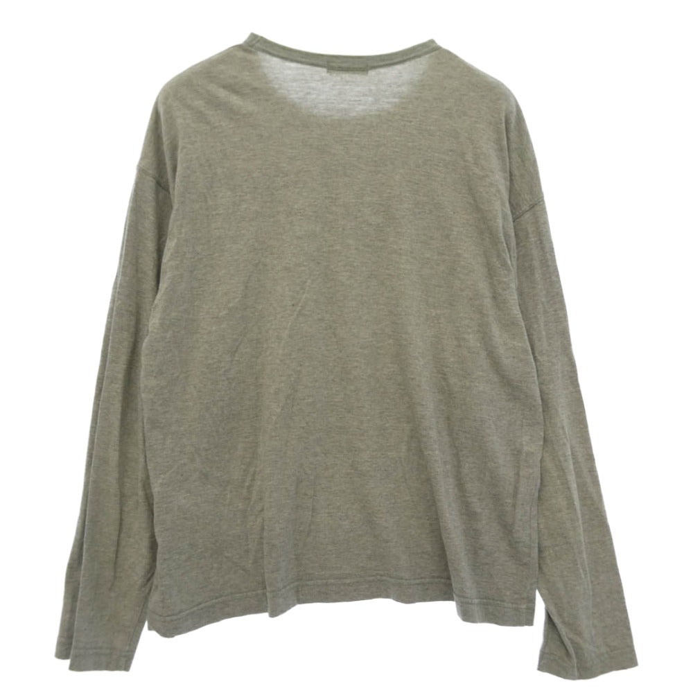 COMME des GARCONS HOMME コムデギャルソンオム HT-040350 カラー切替 クルーネック 長袖 ロングスリーブ Tシャツ カットソー グレー系【中古】