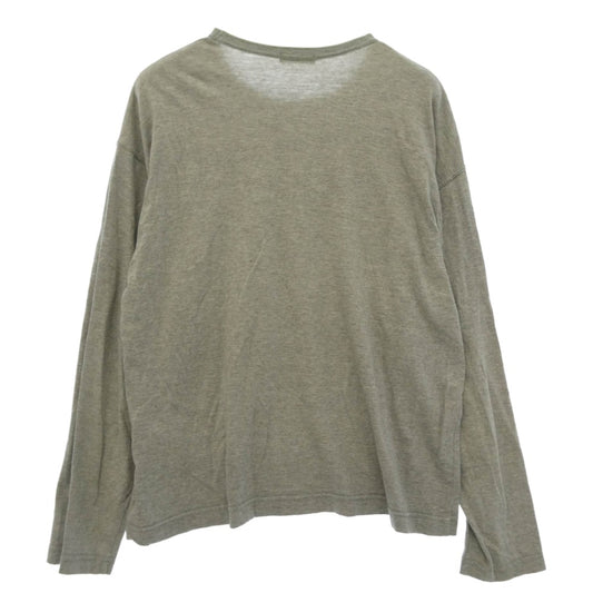 COMME des GARCONS HOMME コムデギャルソンオム HT-040350 カラー切替 クルーネック 長袖 ロングスリーブ Tシャツ カットソー グレー系【中古】
