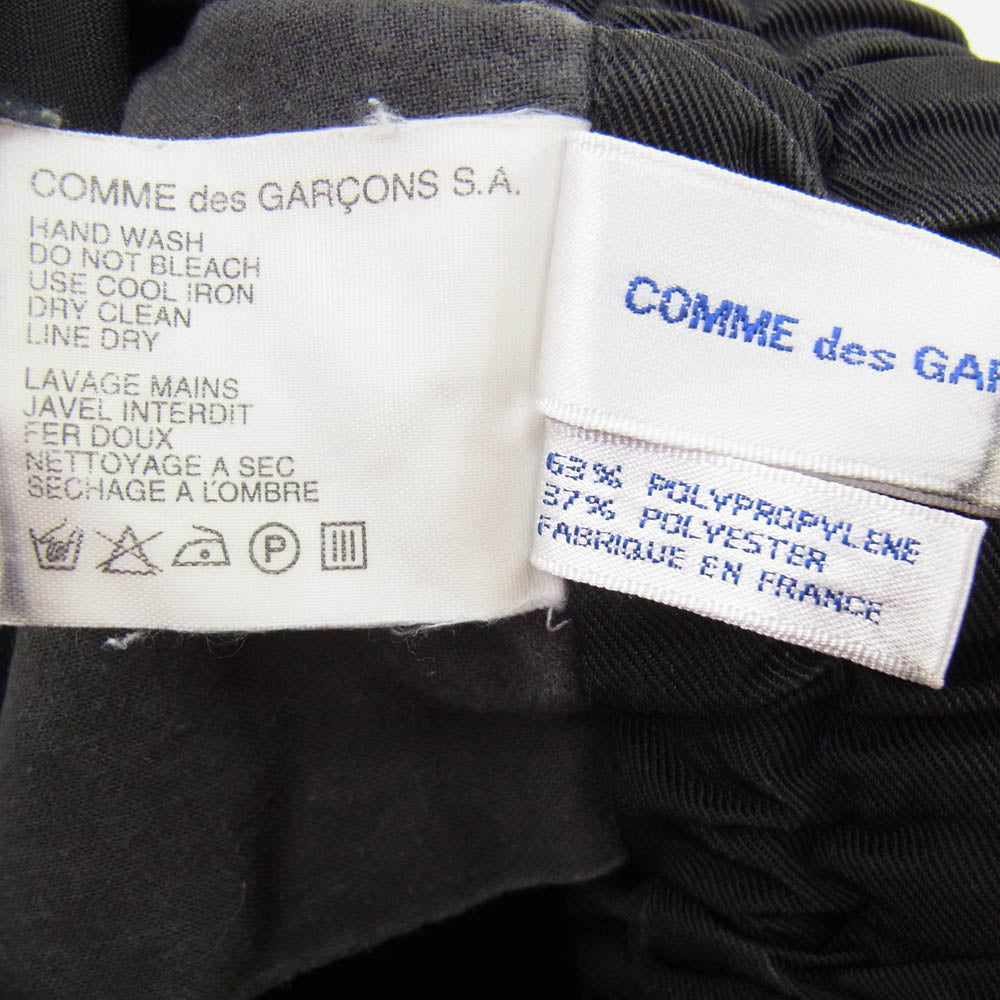 COMME des GARCONS コムデギャルソン SHIRT シャツ フランス製 ショーツ ハーフ パンツ ブラック系 M【中古】