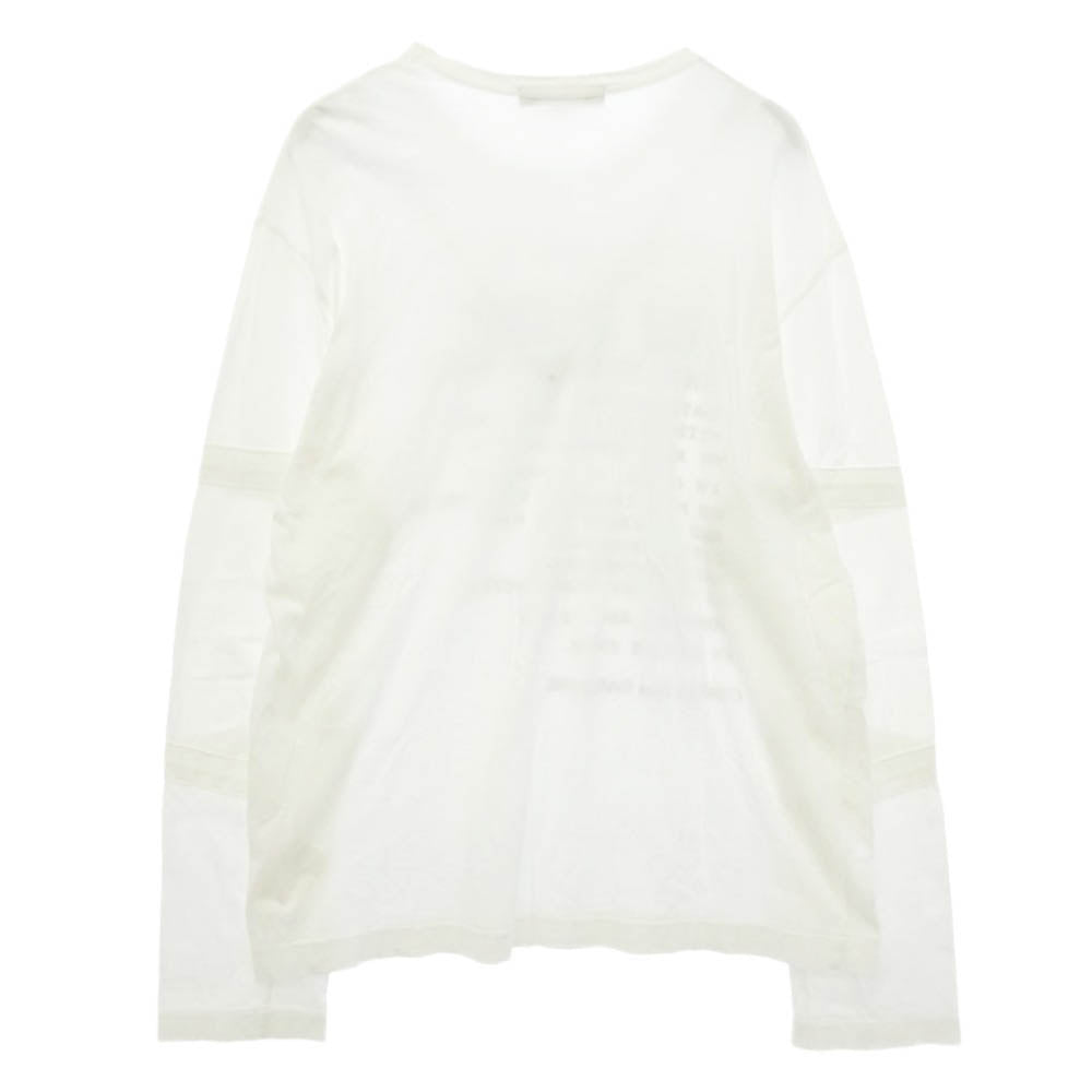 COMME des GARCONS コムデギャルソン 10SS PE-T062 DREAM LS TEE FREE TO CREATE 長袖 カットソー ロングスリーブ Tシャツ ホワイト系 L【中古】