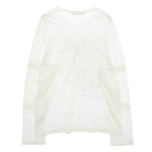 COMME des GARCONS コムデギャルソン 10SS PE-T062 DREAM LS TEE FREE TO CREATE 長袖 カットソー ロングスリーブ Tシャツ ホワイト系 L【中古】