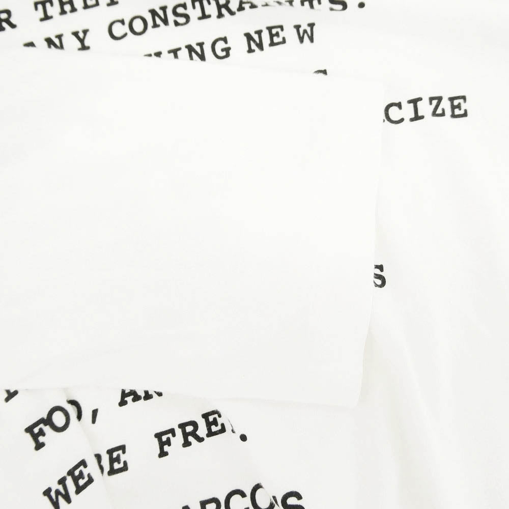 COMME des GARCONS コムデギャルソン 10SS PE-T062 DREAM LS TEE FREE TO CREATE 長袖 カットソー ロングスリーブ Tシャツ ホワイト系 L【中古】
