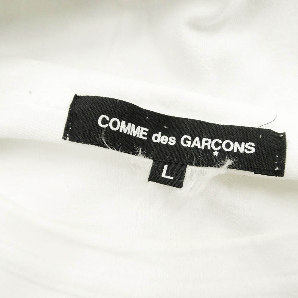 COMME des GARCONS コムデギャルソン 10SS PE-T062 DREAM LS TEE FREE TO CREATE 長袖 カットソー ロングスリーブ Tシャツ ホワイト系 L【中古】