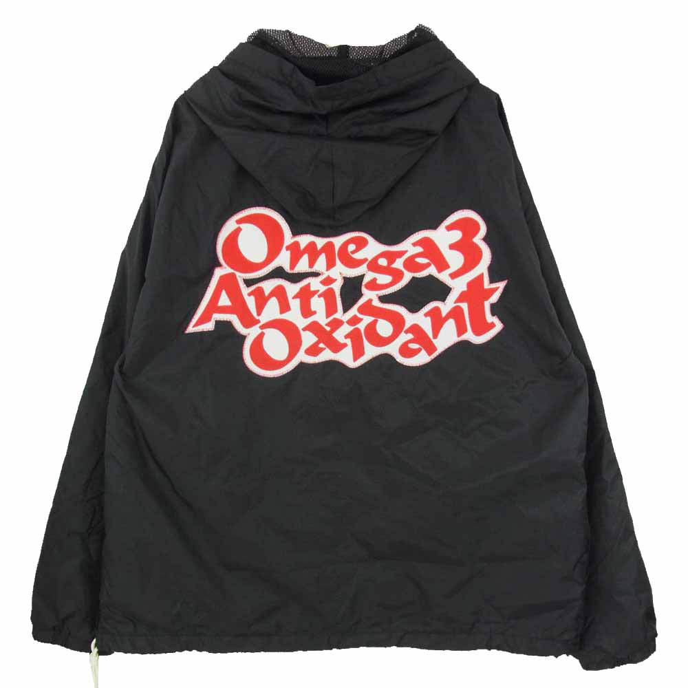 COMME des GARCONS HOMME PLUS コムデギャルソンオムプリュス PQ-J301 AD2005 SPORTS スポーツ ナイロン プルオーバー パーカー フーディー ブラック系 L【中古】