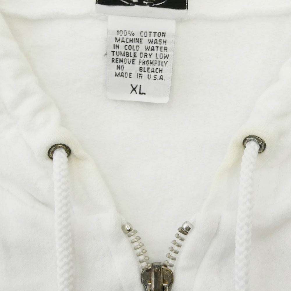 CHROME HEARTS クロムハーツ（原本無） The Rolling Stones ザローリングストーンズ Lip And Tongue Hoodie リップアンドタン ダガージップ フーディー パーカー ホワイト系 XL【中古】