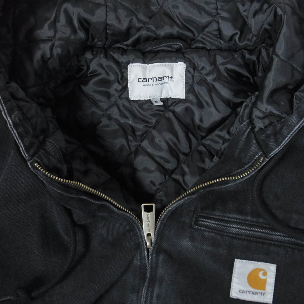 Carhartt カーハート I036258 Cleveland Jacket クリーブランド デニム ジップアップ フーデッド ジャケット ブラック系 M【中古】