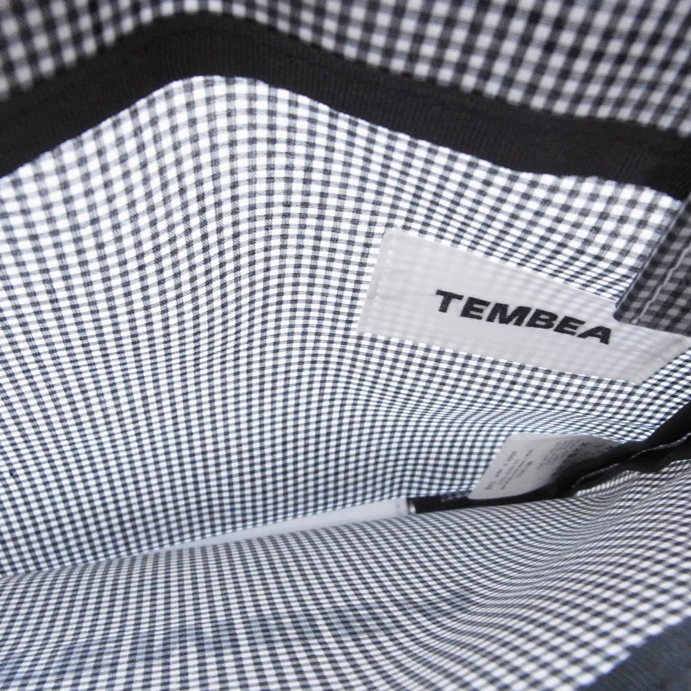 TEMBEA テンベア BAGUETTE TOTE MINI GINGHAM SMALL BLACK バゲット ギンガムチェック ミニ トートバッグ ブラック系【美品】【中古】