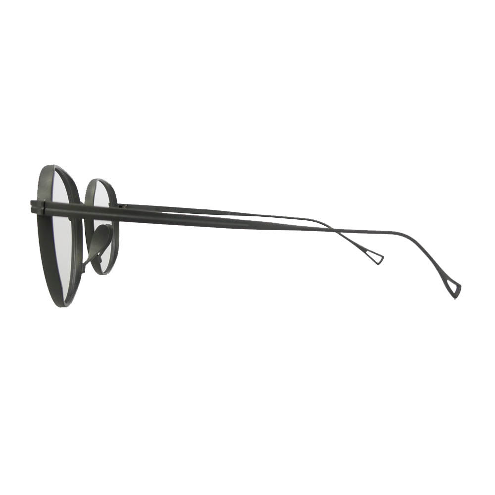 カメマンネン KMN-113 AG パント型シェイプ チタン フルリム アイウェア 眼鏡 グレー系 48□21-145【極上美品】【中古】