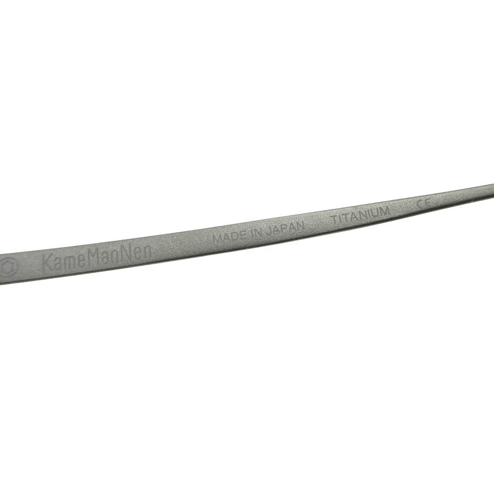 カメマンネン KMN-9916 47□21-145 MBK クラウンパントシェイプ チタン フルリム アイウェア 眼鏡 フレーム：ブラック系　 47□21【極上美品】【中古】