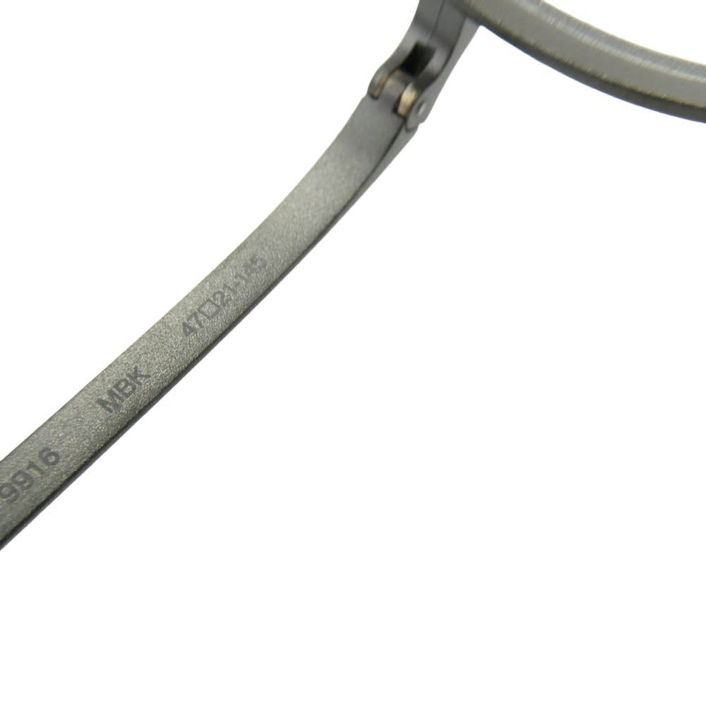 カメマンネン KMN-9916 47□21-145 MBK クラウンパントシェイプ チタン フルリム アイウェア 眼鏡 フレーム：ブラック系　 47□21【極上美品】【中古】