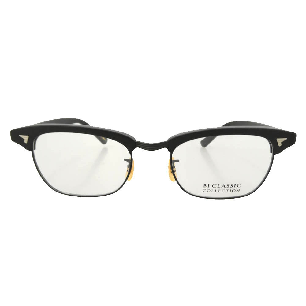 BJ CLASSIC BJ クラシック S-701 SIRMONT サーモント SUPERIOR ROOM 限定モデル 50□19-145 C-1M-5 マットブラック フルリム チタン アセテート アイウェア 眼鏡 ブラック系 50□19-145【美品】【中古】