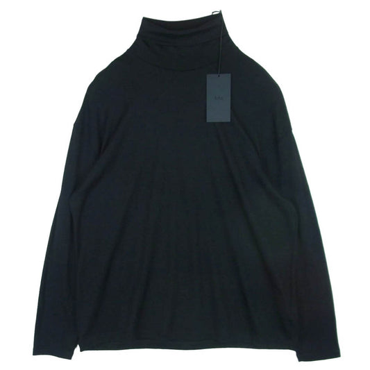 ユハ 10220606 WASHABLE WOOL TURTLE ウォッシャブル ウール タートルネック カットソー ブラック系 BLACK 4【中古】